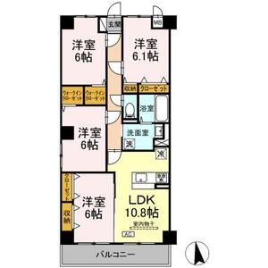 4LDK 間取り図
