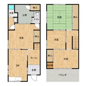 4DK 間取り図