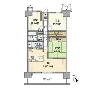 3LDK 間取り図