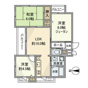 3LDK 間取り図