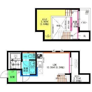 ワンルーム 間取り図