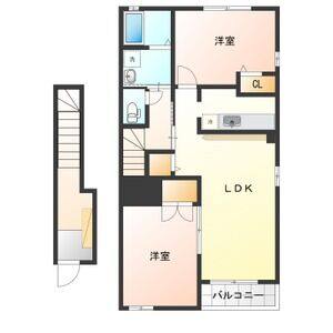 2LDK 間取り図