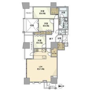 3LDK 間取り図
