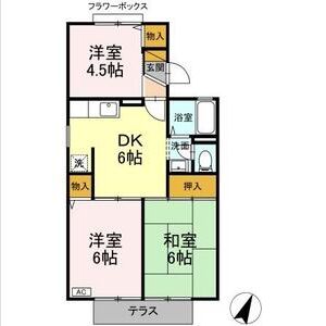 3DK 間取り図