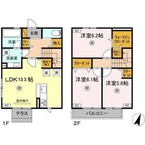 3LDK 間取り図