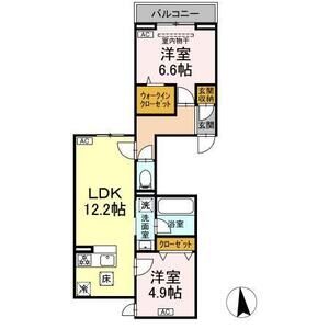 2LDK 間取り図