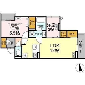 2LDK 間取り図