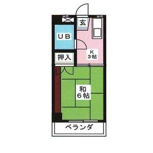 1K 間取り図