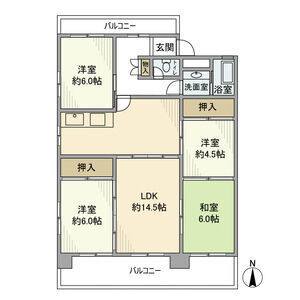 4LDK 間取り図