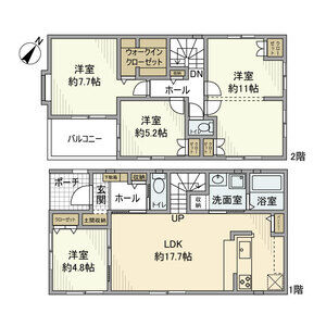 4LDK 間取り図