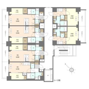 1DK 間取り図