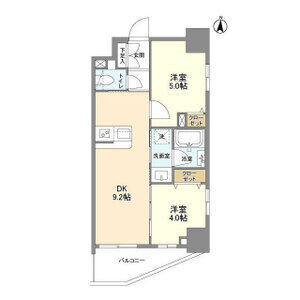 2DK 間取り図