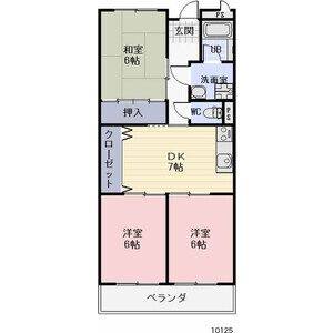 3DK 間取り図