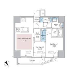 3LDK 間取り図