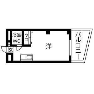 ワンルーム 間取り図