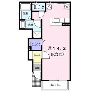 ワンルーム 間取り図