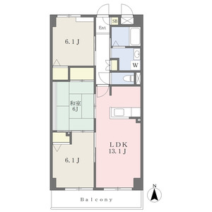 3LDK 間取り図