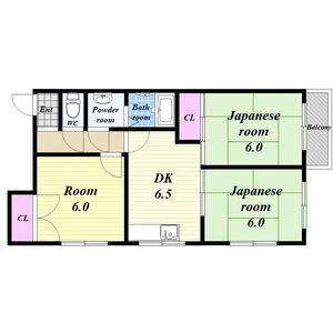 3DK 間取り図
