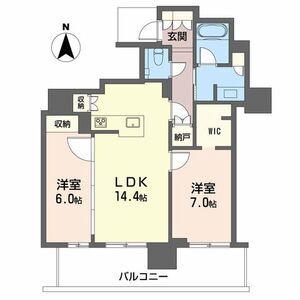 2LDK 間取り図