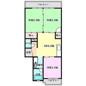 3DK 間取り図