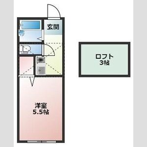 ワンルーム 間取り図