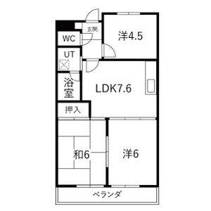2LDK 間取り図