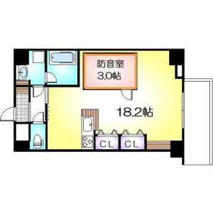 ワンルーム 間取り図