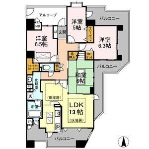 4LDK 間取り図