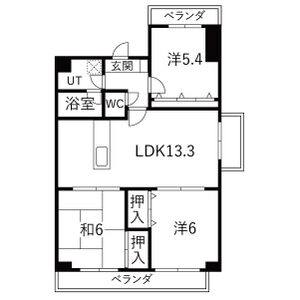 3LDK 間取り図