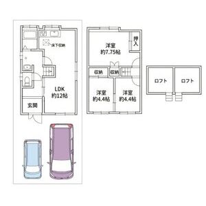 3LDK 間取り図