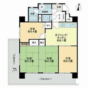 4DK 間取り図