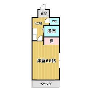 1K 間取り図