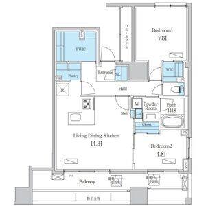 2LDK 間取り図