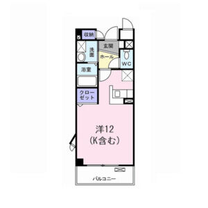 ワンルーム 間取り図