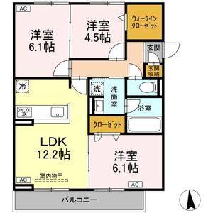 3LDK 間取り図