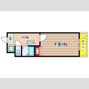 1K 間取り図