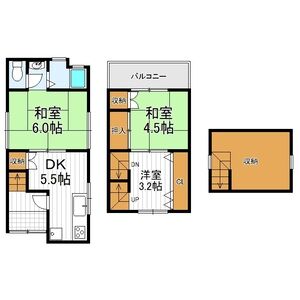 3DK 間取り図