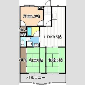 3LDK 間取り図