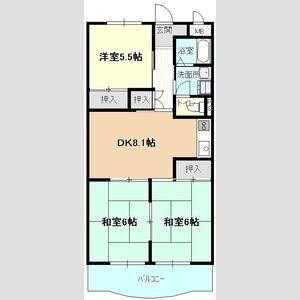 3DK 間取り図