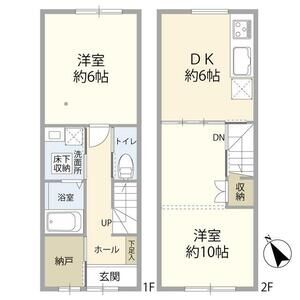 2DK 間取り図