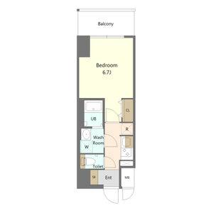 1K 間取り図