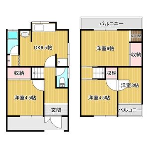 4DK 間取り図