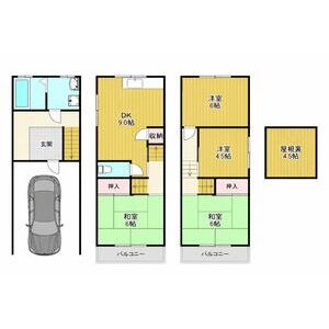 4DK 間取り図