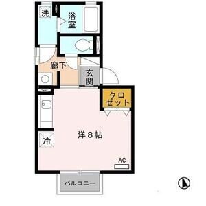 ワンルーム 間取り図