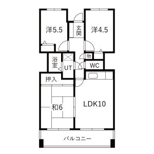 3LDK 間取り図