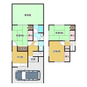 3DK 間取り図