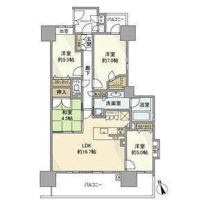 4LDK 間取り図