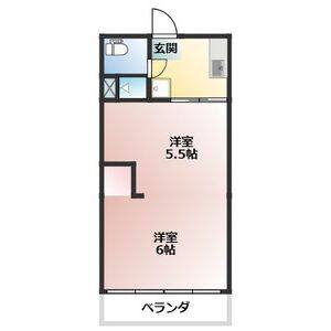 2DK 間取り図