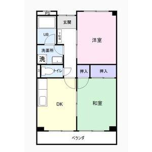 2DK 間取り図