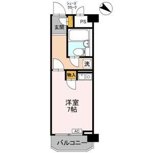 ワンルーム 間取り図